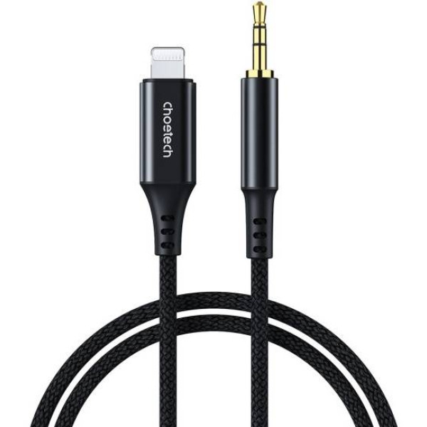 Фото - Переходник аудио Choetech AUX Lightning - TRS Audio 3.5мм M/M 1м (AUX009)