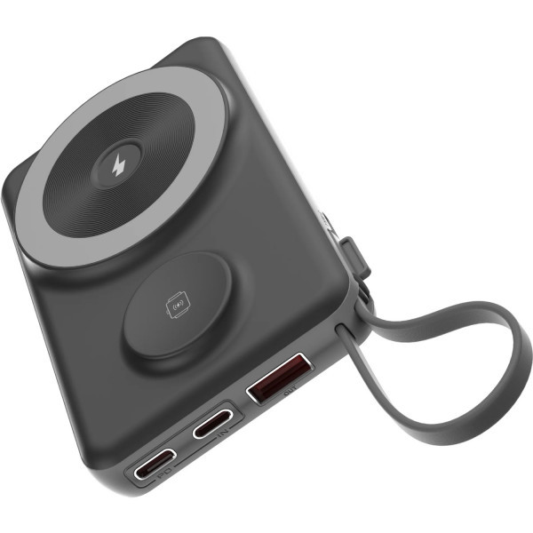 Фото - Батарея мобільна Choetech Magnetic Wireless 10000mAh 22.5W (B695-BK)