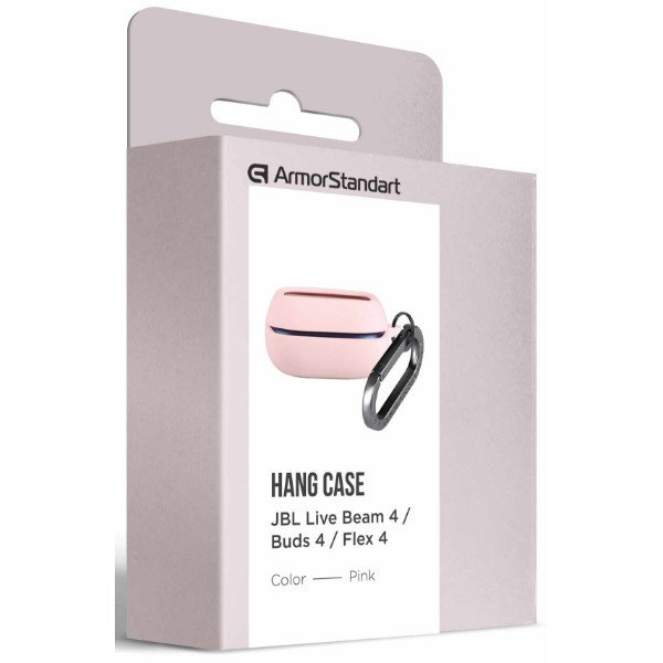 Фото - Чохол для навушників Armorstandart Hang Case for JBL Live Beam 4 / Buds 4 / Flex 4 Pink (ARM93687)