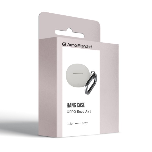 Фото - Чохол для навушників Armorstandart Hang Case for OPPO Enco Air5 Grey (ARM93689)