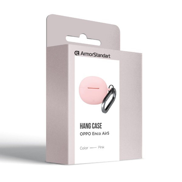 Фото - Чохол для навушників Armorstandart Hang Case for OPPO Enco Air5 Pink (ARM93690)