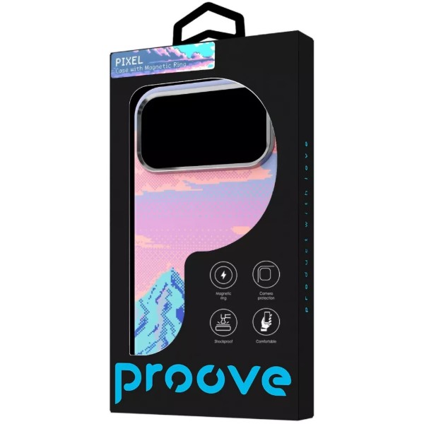 Фото - Чохол для смартфона Proove Pixel Case with Magnetic Ring iPhone 17 Pro Max/18 Pro Max pink sunset (PCPXIP17PMC4)