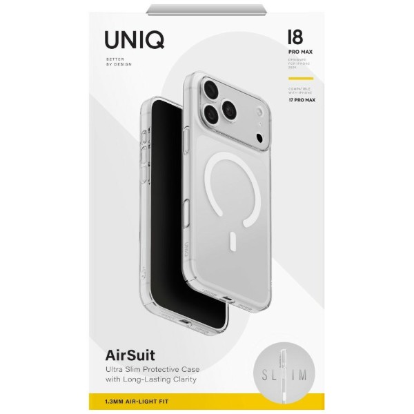 Фото - Чохол для смартфона Uniq Airsuit iPhone 18 Pro Max/17 Pro Max Magclick Charging NIQ-IP6.9P(2026)-ASMGCLR (8886463698792)