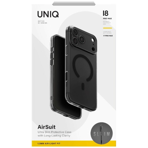 Фото - Чохол для смартфона Uniq Airsuit iPhone 18 Pro Max/17 Pro Max Magclick Charging UNIQ-IP6.9P(2026)-ASMGSMK (8886463698808)