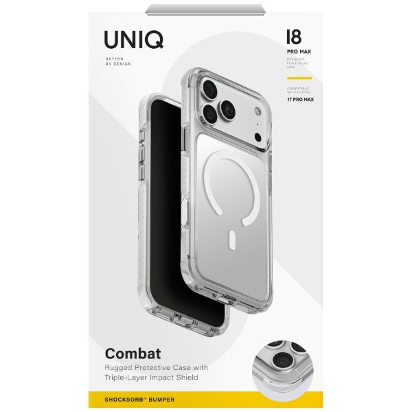 Фото - Чохол для смартфона Uniq Combat iPhone 18 Pro Max/17 Pro Max Magclick Charging UNIQ-IP6.9P(2026)-COMMBWHT (8886463698983)