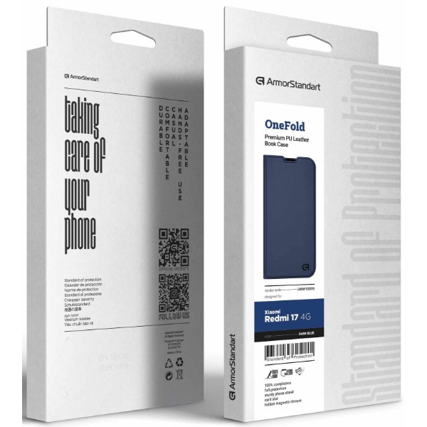 Фото - Чохол для смартфону Armorstandart OneFold Case for Xiaomi Redmi 17 4G Dark Blue (ARM93009)