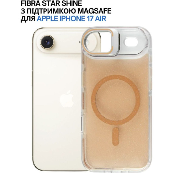 Фото - Чехол для смартфона BeCover FIBRA Star Shine with MagSafe for Apple iPhone 17 Air Desert Gold (715419)