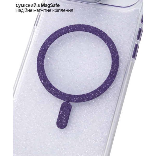 Фото - Чохол для смартфону BeCover FIBRA Star Shine with MagSafe for Apple iPhone 17 Air Purple (715423)