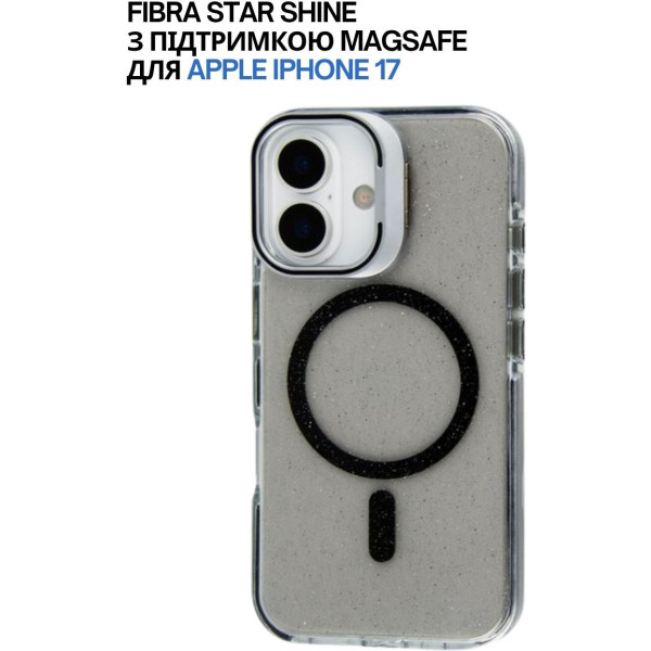 Фото - Чехол для смартфона BeCover FIBRA Star Shine with MagSafe for Apple iPhone 17 Black (715411)