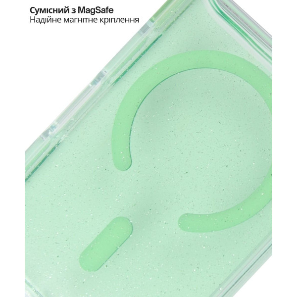 Фото - Чехол для смартфона BeCover FIBRA Star Shine with MagSafe for Apple iPhone 17 Pro Max Green (715434)