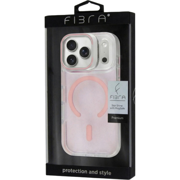 Фото - Чохол для смартфону BeCover FIBRA Star Shine with MagSafe for Apple iPhone 17 Pro Max Light Pink (715435)