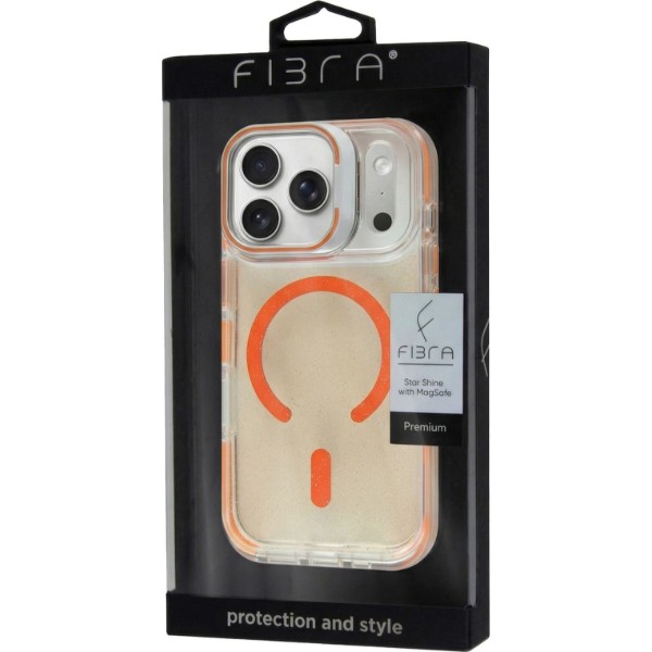 Фото - Чохол для смартфону BeCover FIBRA Star Shine with MagSafe for Apple iPhone 17 Pro Max Orange (715436)