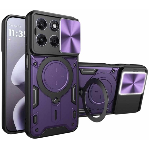 Фото - Чехол для смартфона BeCover Full Guard Slide Magnetic for Motorola Moto G77 Purple (716398) Фото - Чехол для смартфона BeCover Full Guard Slide Magnetic for Motorola Moto G77 Purple (716398)