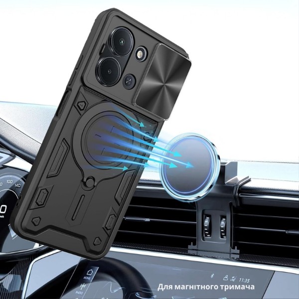 Фото - Чехол для смартфона BeCover Full Guard Slide Magnetic for Poco C85 4G Black (716409)