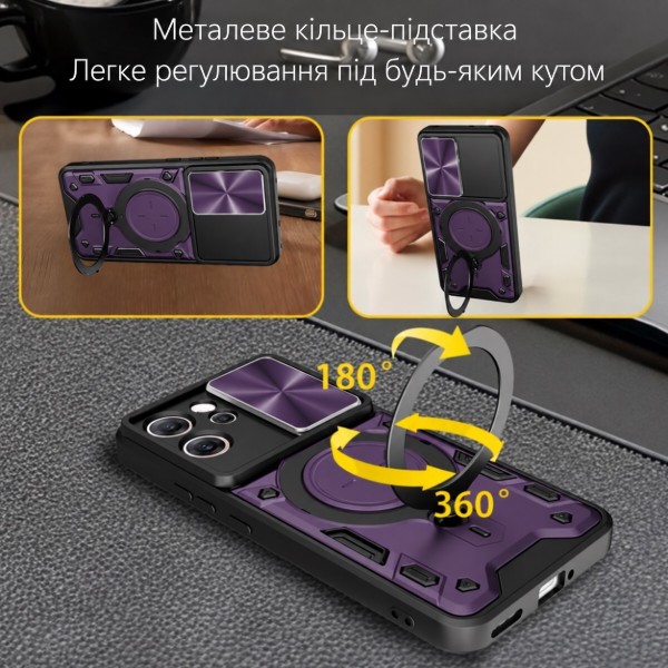Фото - Чехол для смартфона BeCover Full Guard Slide Magnetic for Oppo Reno15 FS Purple (716406)