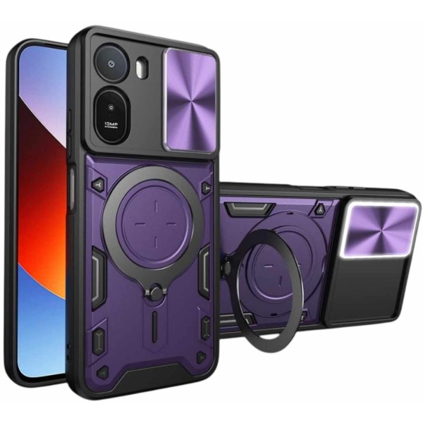 Фото - Чехол для смартфона BeCover Full Guard Slide Magnetic for Poco C81 Pro Purple (716408) Фото - Чехол для смартфона BeCover Full Guard Slide Magnetic for Poco C81 Pro Purple (716408)