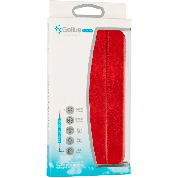Фото - Чохол для смартфону Gelius Book Cover Leather for Nokia 2.4 Red (85937)