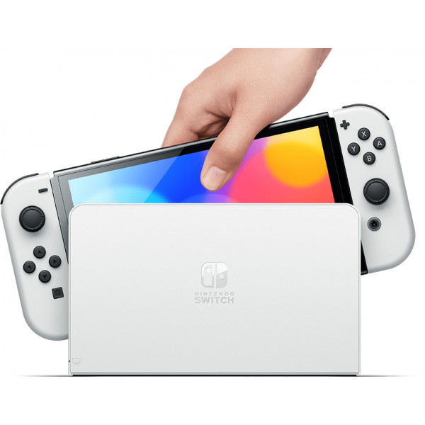 Фото - Ігрова приставка портативна Nintendo Switch OLED (White)