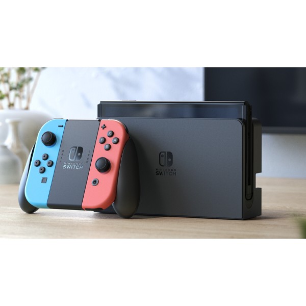 Фото - Игровая приставка портативная Nintendo Switch OLED (Neon Blue/Red)