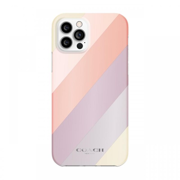 Фото - Чехол для смартфона Coach Protective Case for iPhone 12 Pro - Diagonal Stripe Metallic Multi (CIPH-054-DSTMT)