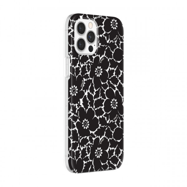 Фото - Чохол для смартфону Coach Protective Case for iPhone 12 Pro Max - Bold Floral Black/Clear (CIPH-055-BFBLK)