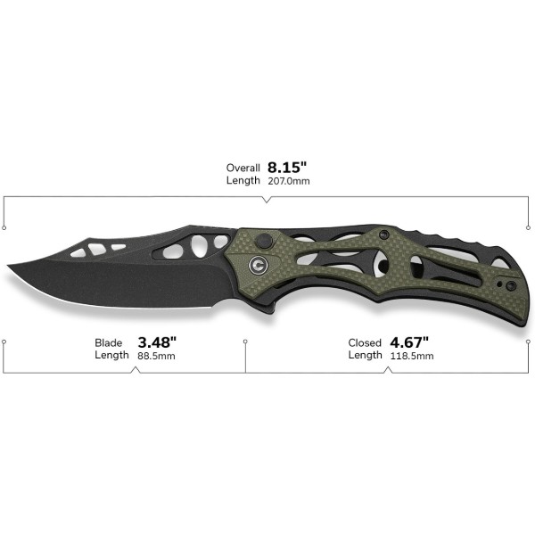 Фото - Нож туристический Civivi Biophase 89 см Nitro-V / Aluminum & G10 (C23083C-2)