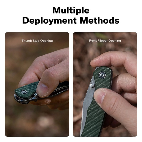 Фото - Ніж туристичний Civivi Clingman 76 см Nitro-V / Micarta (C23065-4)