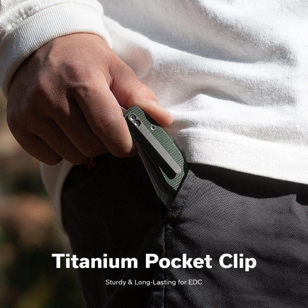Фото - Ніж туристичний Civivi Clingman 76 см Nitro-V / Micarta (C23065-4)