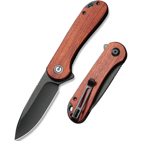 Фото - Ніж туристичний Civivi Elementum 75 см D2 / Guibourtia Wood (C907U)