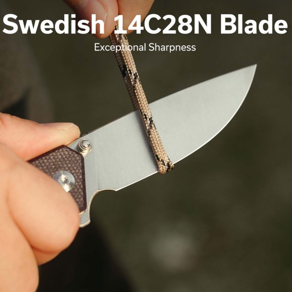 Фото - Нож туристический Civivi Merit 83 см 14C28N / Micarta (C24012-3)