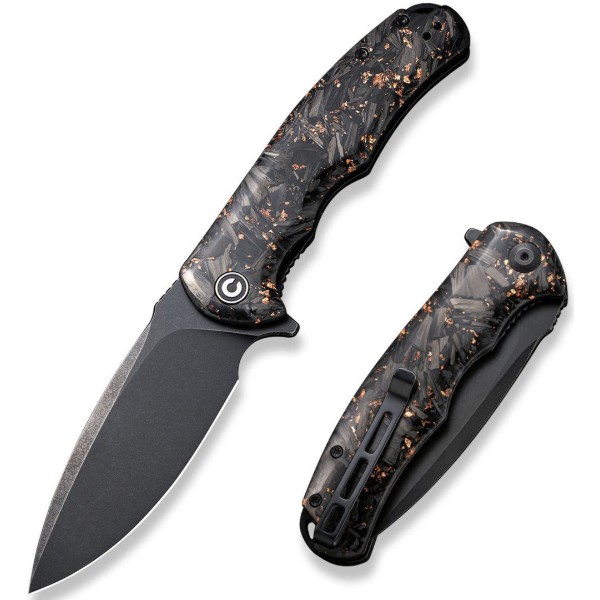 Фото - Ніж туристичний Civivi Praxis 95 см 9Cr18MoV / Carbon Fiber & Resin (C803I)