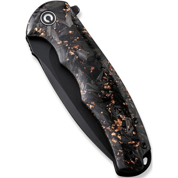 Фото - Ніж туристичний Civivi Praxis 95 см 9Cr18MoV / Carbon Fiber & Resin (C803I)