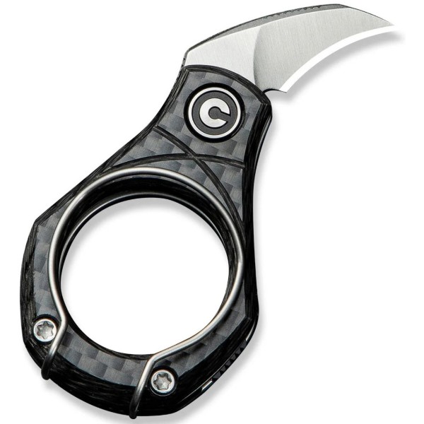 Фото - Ніж туристичний Civivi Pyrus 16 см 14C28N / Carbon Fiber (C23038-3)