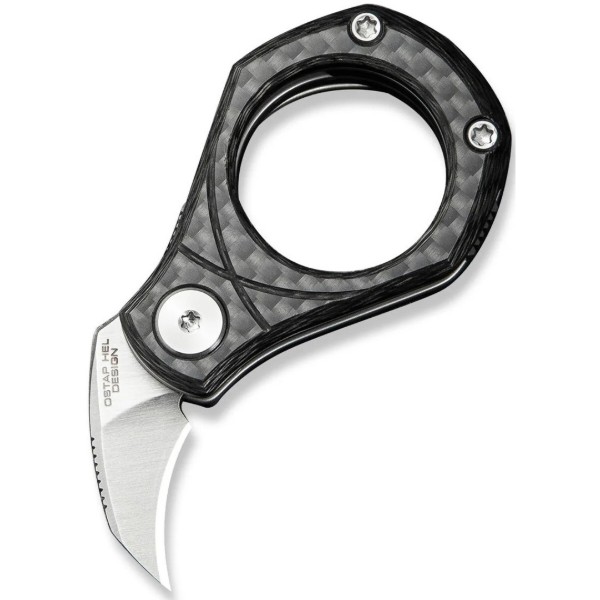 Фото - Ніж туристичний Civivi Pyrus 16 см 14C28N / Carbon Fiber (C23038-3)