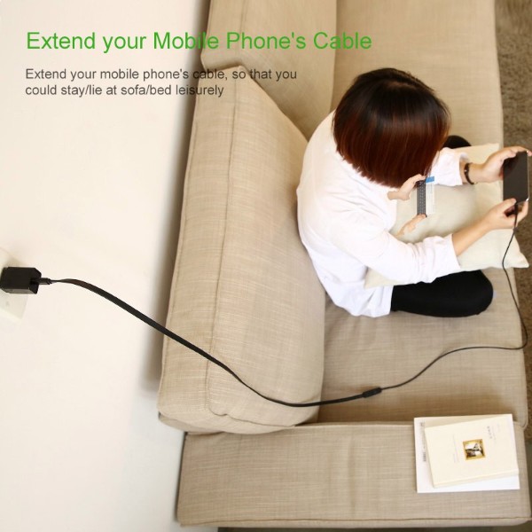 Фото - Кабель USB Type-A - USB Type-A UGREEN US103 USB 2.0 AM-AF 2 m Nickel Plating Extension Cable Black (10316)