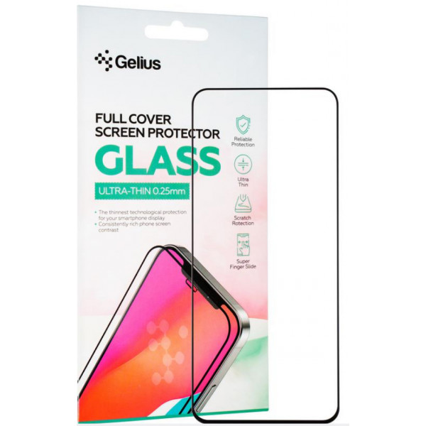 Фото - Захисне скло для смартфону Gelius Full Cover Ultra-Thin 0.25mm for Poco M6 Pro/Xiaomi Redmi Note 12R Black (98282)