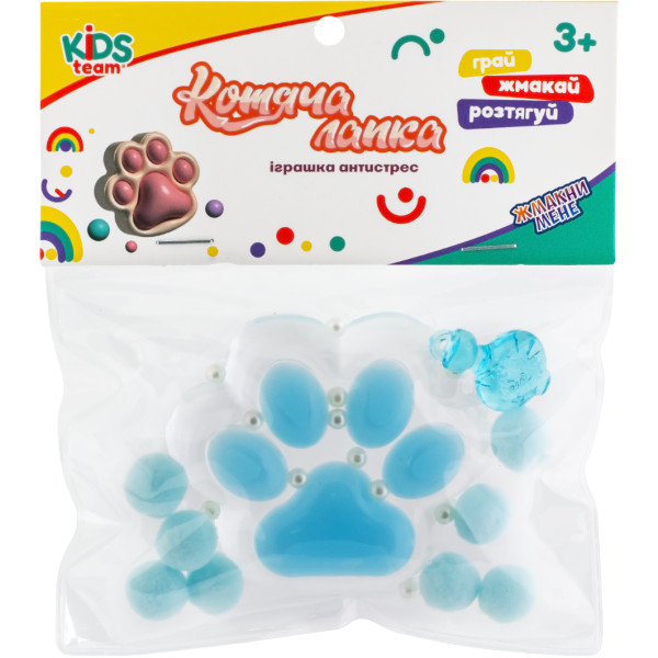 Фото - Сквіш Kids Team Котяча лапка блакитна (CKS-FB-60971_3)