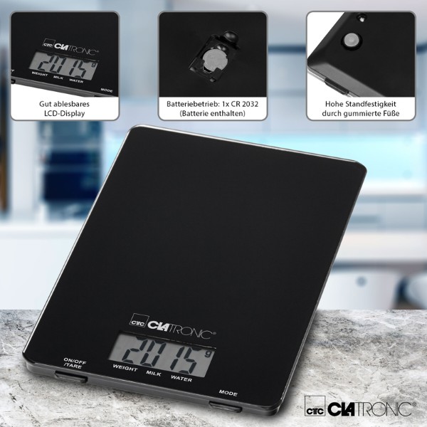Фото - Ваги кухонні Clatronic KW 3626 Black