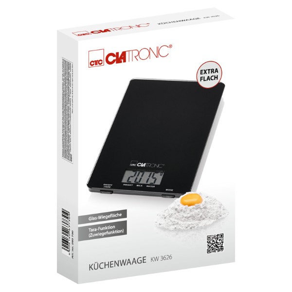 Фото - Ваги кухонні Clatronic KW 3626 Black