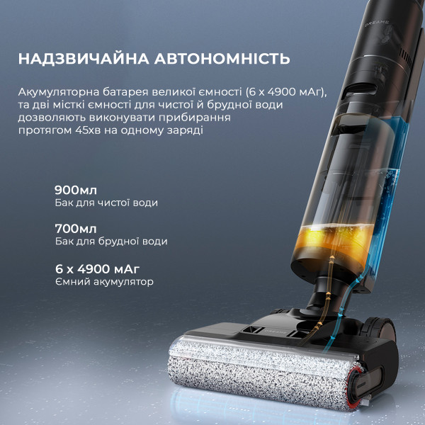 Фото - Пылесос ручной моющий Dreame Wet&Dry Vacuum Cleaner H13 Pro (HHR27C)