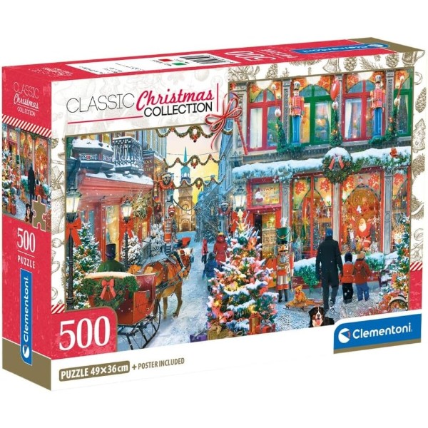 Фото - Пазли (8 +) Clementoni Різдвяний настрій 500 ел. (35160)