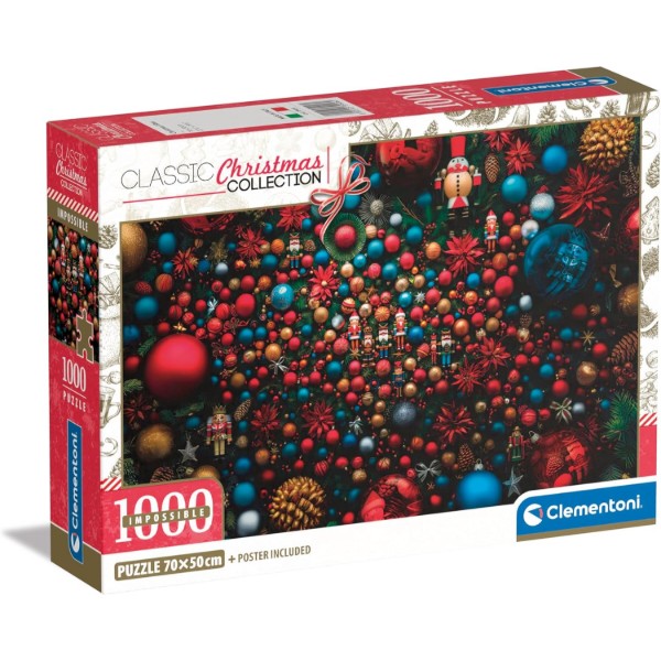 Фото - Пазлы (8+) Clementoni Коллекция новогодних украшений 1000 эл. (39926)