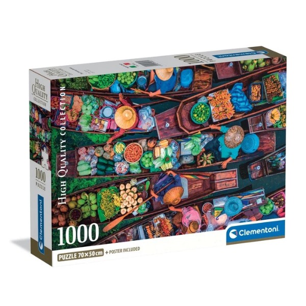 Фото - Пазли (8 +) Clementoni Плавучий ринок  , Тайланд 1000 ел. (39932)