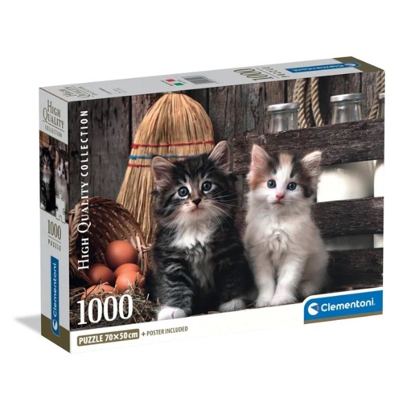 Фото - Пазли (8 +) Clementoni Люблю котів 1000 ел. (39943)