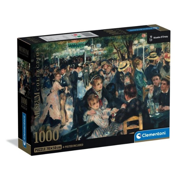 Фото - Пазли (8 +) Clementoni Огюсто Ренуар Бал у Мулен де ла Галетт 1000 ел. (39971)