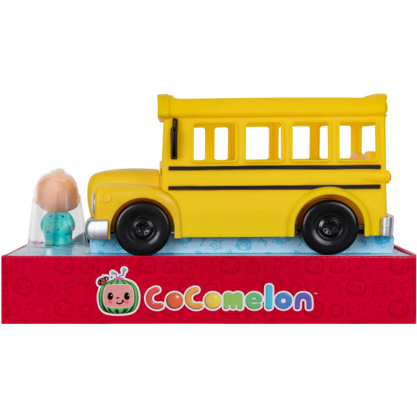 Фото - Интерактивный транспорт CoComelon Feature Vehicle Желтый Школьный Автобус со звуком (CMW0015)