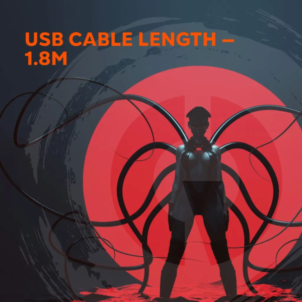 Фото - Миша бездротова ігрова Canyon Cutlass RGB Wireless Gaming Black (CND-SGMW11B)