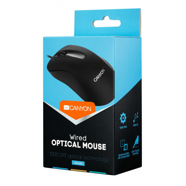 Фото - Мышь проводная Canyon CNE-CMS2 Black USB