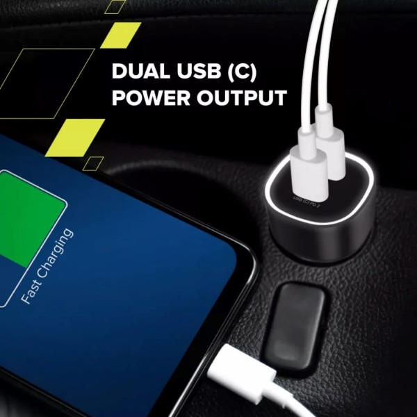 Фото - Автомобильное зарядное устройство Canyon OnDrive 60 PD 60W 2xUSB-C Black (CNE-CCABR3CC)