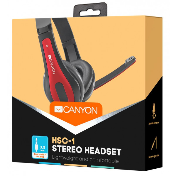 Фото - Гарнітура дротова Canyon CNS-CHSC1BR